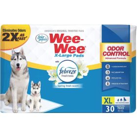 Four Paws Wee Wee Odor Control Pads with Febreze Freshness X-Large (size: 30 ct)