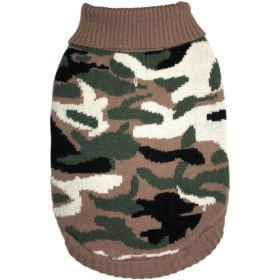 Fashion Pet Camouflage Sweater for Dogs (size: large)