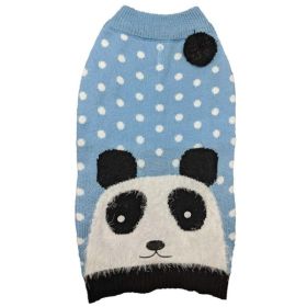 Fashion Pet Panda Dog Sweater Blue (size: medium)