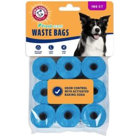 Arm and Hammer Dog Waste Refill Bags Fresh Scent Blue (size: 180 ct)