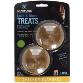 Starmark Lock and Block Treats Chicken Flavor Large (size: large)