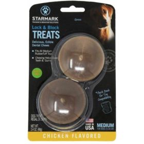 Starmark Lock and Block Treats Chicken Flavor Medium (size: medium)