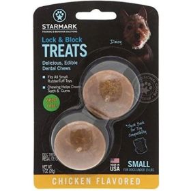 Starmark Lock and Block Treats Chicken Flavor (size: small)