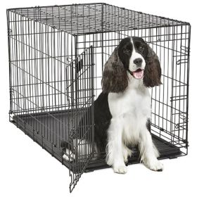 MidWest Contour Wire Dog Crate Single Door (size: Intermediate)