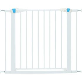 MidWest Glow in the Dark Steel Pet Gate White (size: 29" tall)