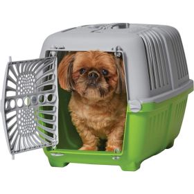 MidWest Spree Plastic Door Travel Carrier Green Pet Kennel (size: small)