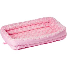 MidWest Double Bolster Pet Bed Pink (size: small)