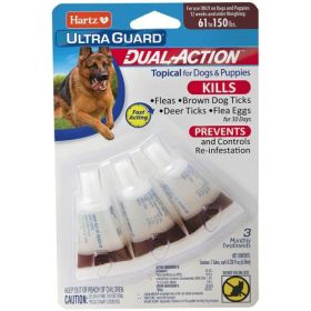 Hartz UltraGuard Dual Action Topical Flea and Tick Prevention - 3 count (size: Large Dogs)