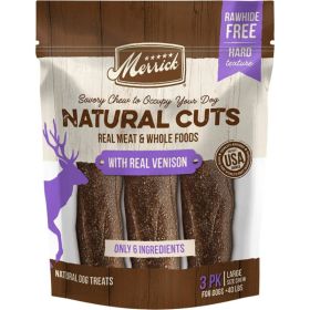 Merrick Natural Cut Venison Chew Treats (size: Large - 3 count)