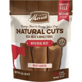 Merrick Natural Cut Beef Chew Treats (size: Large - 3 count)