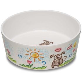 Loving Pets Dolce Moderno Bowl Puppy Forever Design (size: large)