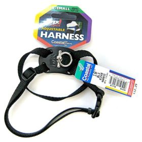 Coastal Pet Size Right Adjustable Nylon Harness - Black (Color: Black)