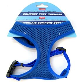 Coastal Pet Comfort Soft Adjustable Harness - X Small - 5/8" Width (Girth Size 16"-19") (Color: Blue)