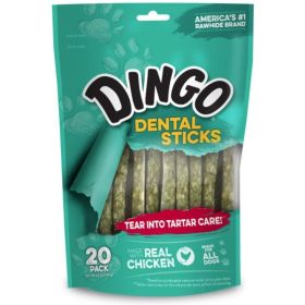 Dingo Dental Sticks for Tartar Control (size: 20 ct)