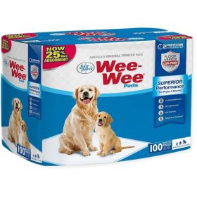 Four Paws Wee Wee Pads Original (22" Long x 23" Wide) (size: 100 Pack)