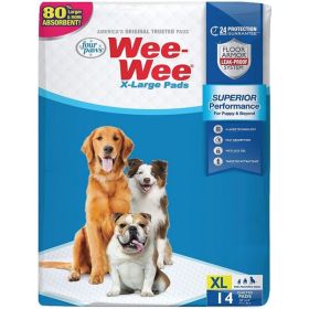 Four Paws X-Large Wee Wee Pads 28" x 34" (size: 14 ct)