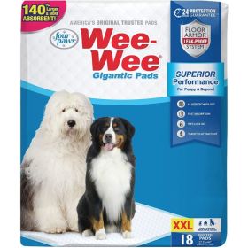 Four Paws Gigantic Wee Wee Pads (size: 18 ct)