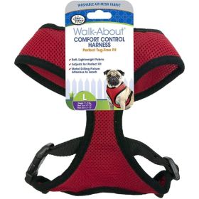 Four Paws Comfort Control Harness - Red (size: Large - For Dogs 11-18 lbs)