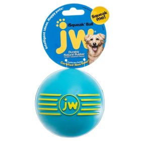 JW Pet iSqueak Ball - Rubber Dog Toy (size: Large 4")