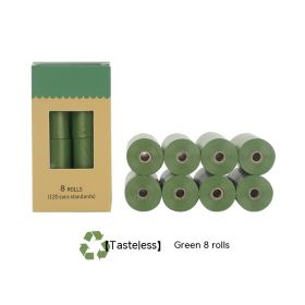 EPI Biodegradable Pet Pickup Garbage Bag (Option: Without Flavor 8 Rolls-15 Pieces Per Roll)