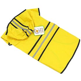 Fashion Pet Rainy Day Dog Slicker - Yellow (size: large)