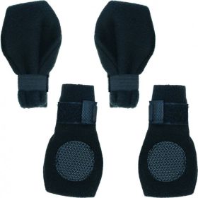 Fahion Pet Arctic Fleece Dog Boots - Black (size: Large (3.75" Paw))