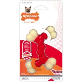 Nylabone Dura Chew Double Bone - Bacon Flavor (size: Petite)