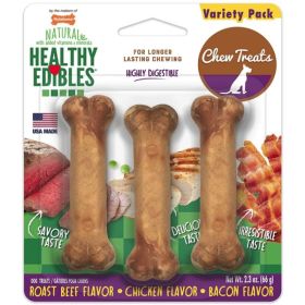 Nylabone Healthy Edibles Wholesome Dog Chews - Variety Pack (size: Petite 3 pk)