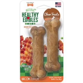 Nylabone Healthy Edibles Wholesome Dog Chews - Bacon Flavor (size: Petite 2 pk)