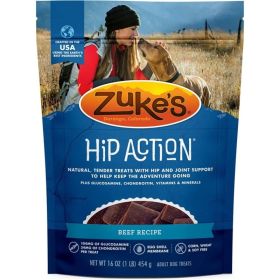 Zukes Hip Action Hip & Joint Supplement Dog Treat - Roasted Beef Recipe (size: 1 lb)