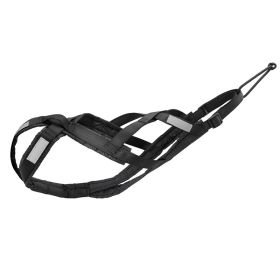 Dog Outdoor Sled Chest Strap (Option: Black-M)