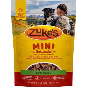 Zuke's Mini Naturals Moist Dog Treats - Delicious Duck Recipe (size: 1 lb)