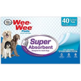 Four Paws Wee Wee Pads - Super Absorbent (24"L x 24"W) (size: 40 Pack)