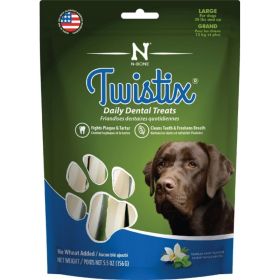 Twistix Wheat Free Dental Dog Treats - Vanilla Mint Flavor - (5.5 oz) (size: Large - For Dogs 30 lbs & Up)