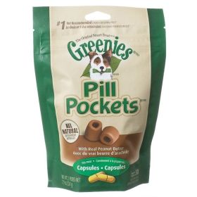 Greenies Pill Pocket Peanut Butter Flavor Dog Treats (size: Large 30 ct)