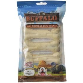 Loving Pets Pure Buffalo Dog Treats - Pressed Bully Bone (size: 4" Bones (5 Pack))