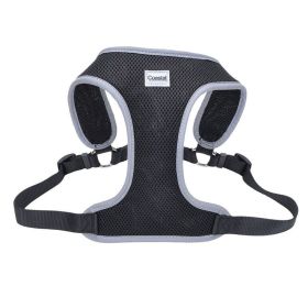 Coastal Pet Comfort Soft Reflective Wrap Adjustable Dog Harness - Black (size: large)