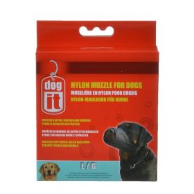 Dog It Nylon Muzzle for Dogs (size: Large 7.3")