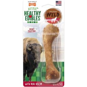 Nylabone Natural Healthy Edibles Wild Bison Chew Treats (size: Large 1 pk)