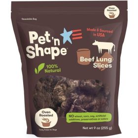 Pet 'n Shape Natural Beef Lung Slices Dog Treats (size: 9 oz)