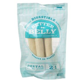 Better Belly Rawhide Dental Rolls (size: Large 4 ct)