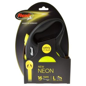 Flexi New Neon Retractable Tape Leash (size: Large - 16' Tape)