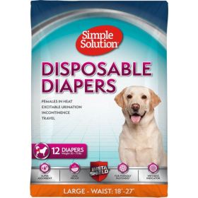 Simple Solution Disposable Diapers - 12 Count (size: Large (Waist 18"-22.5"))