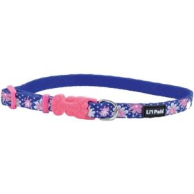 Li'L Pals Reflective Collar - 3/8"W (Color: Flowers with Dots - 6-8"L)