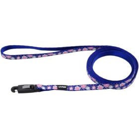 Li'L Pals Reflective Leash - 3/8"W (Color: Flowers with Dots - 6'L)