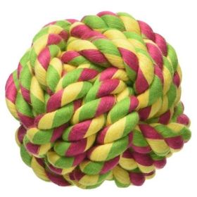 Mammoth Cottonblend Monkey Fist Ball Flossy Dog Toy (size: 2.5" Mini)