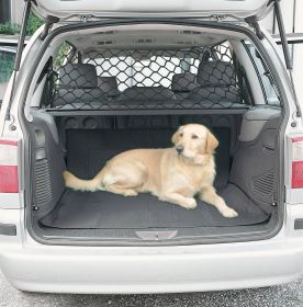 Dog Protective Net Car Isolation Fence Pet Obstacle Filter Trunk Isolation Blocking Net Hatchback (Option: Black-120cm 70cm)