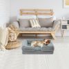 Pet Dog Bed Soft Warm Plush Puppy Cat Bed Cozy Nest Sofa Non-Slip Bed Cushion Mat Removable Washable Cover Waterproof Lining For Small Medium Dog