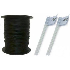 Essential Pet Heavy Duty In-Ground Fence Wire and Flag Kit (size: 1000')